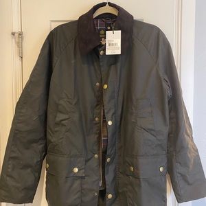 Barbour Ashby Wax Jacket - Olive- Size S